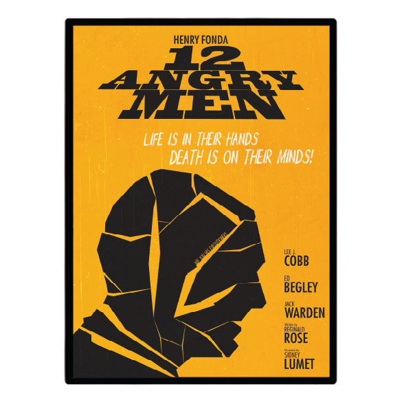 12 Angry Men (1957) Illuminated LED frame display & Poster