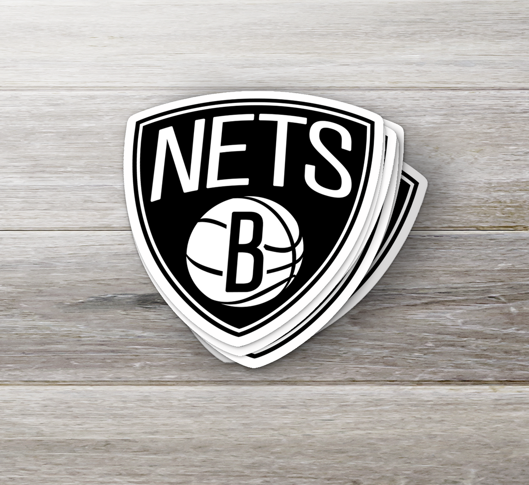 Brooklyn Nets Logo Stickers - Waterproof, Holographic or Glossy Vinyl - Elevate Your Style Courtside! Brooklyn Nets Logo Sticker - Rozovy