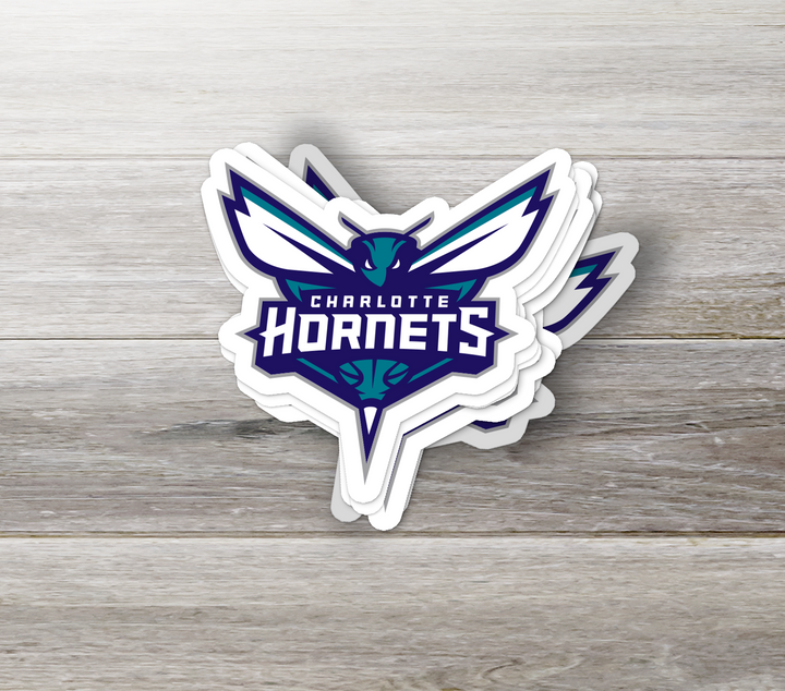 Charlotte Hornets Logo Stickers - Waterproof, Holographic, or Glossy Vinyl - Buzz with Style! Charlotte Hornets Logo Stickers - Rozovy