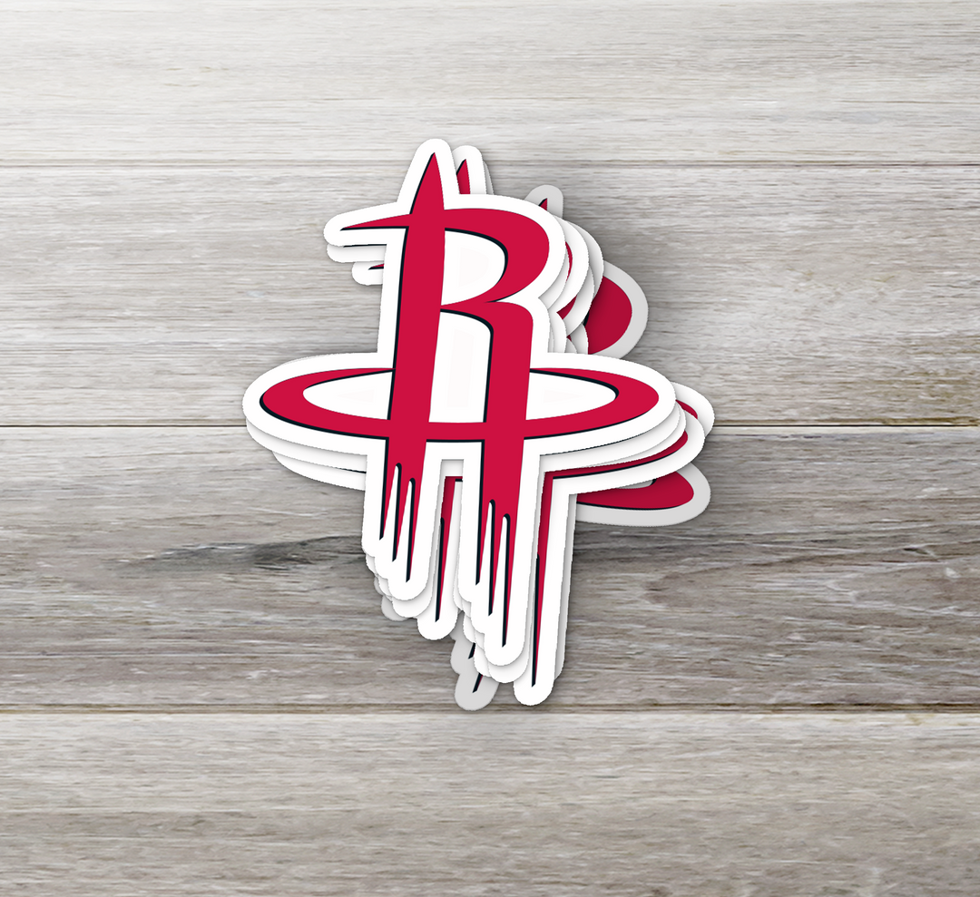 Houston Rockets Logo Sticker - Holographic or Glossy - Waterproof - Great Gift Houston Rockets Logo Sticker - Rozovy