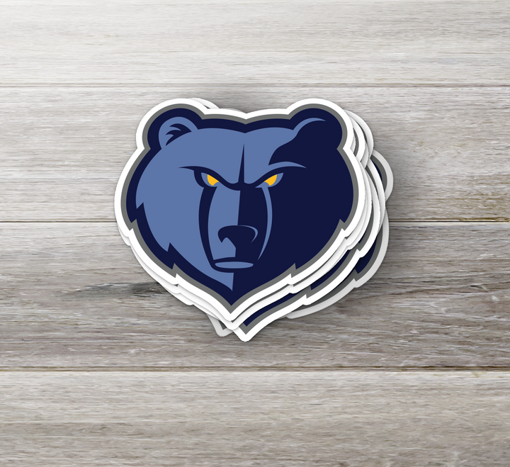 Memphis Grizzlies Logo Sticker - Holographic or Glossy - Waterproof - Great Gift Memphis Grizzlies - Rozovy