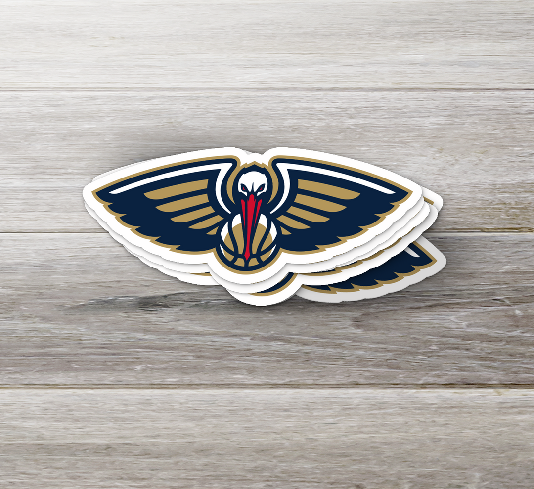 New Orleans Pelicans Logo Sticker - Holographic or Glossy - Waterproof - Great Gift New Orleans Pelicans Logo Sticker - Rozovy