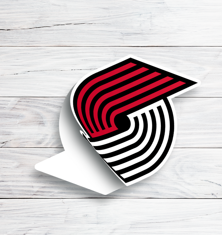 Portland Trail Blazers Logo Sticker - Holographic or Glossy - Waterproof - Great Gift Portland Trail Blazers Logo Sticker - Rozovy