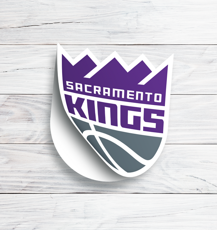 Sacramento Kings Logo Sticker - Holographic or Glossy - Waterproof - Great Gift NBA Stickers - Rozovy