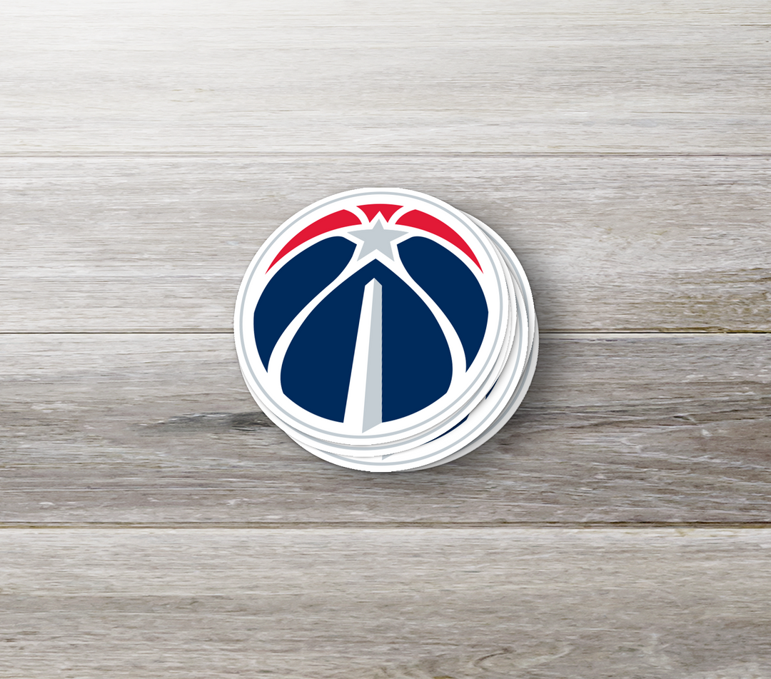 Washington Wizards Logo Stickers - Waterproof, Holographic, or Glossy Vinyl - Wizardry for Your Style! Washington Wizards Logo Stickers - Rozovy