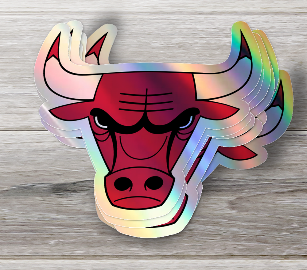 Chicago Bulls Logo Stickers - Waterproof, Holographic, or Glossy Vinyl - Slam Dunk Your Style! Chicago Bulls Logo Stickers - Rozovy