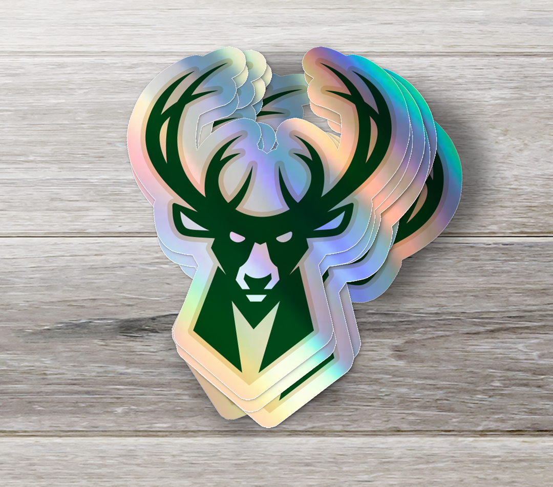 Milwaukee Bucks Logo Stickers - Waterproof, Holographic, or Glossy Vinyl - Buckle Up Your Style! Milwaukee Bucks Logo Stickers - Rozovy