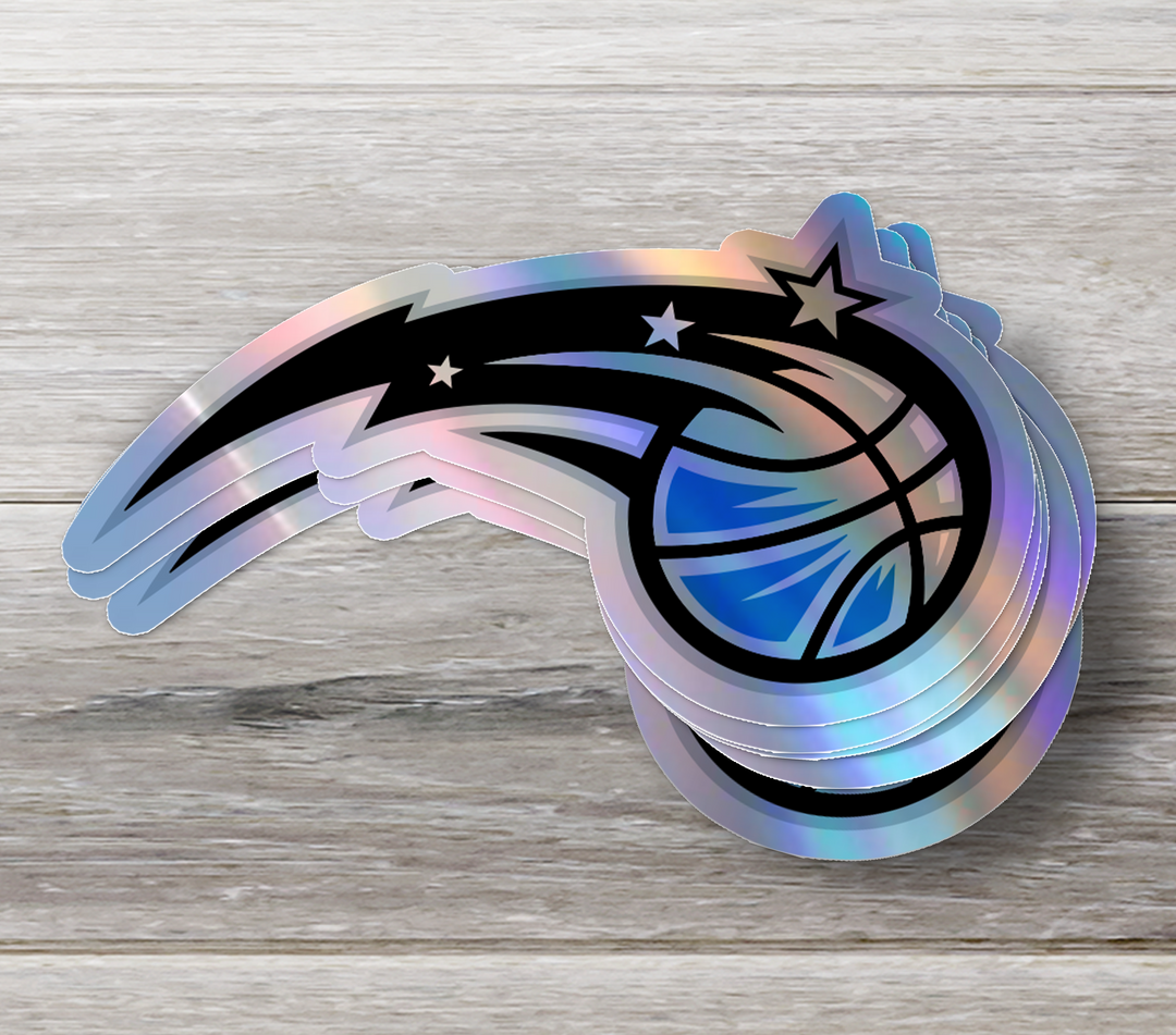 Orlando Magic Logo Stickers - Waterproof, Holographic, or Glossy Vinyl - Cast a Spell on Your Style! Orlando Magic Logo Stickers - Rozovy