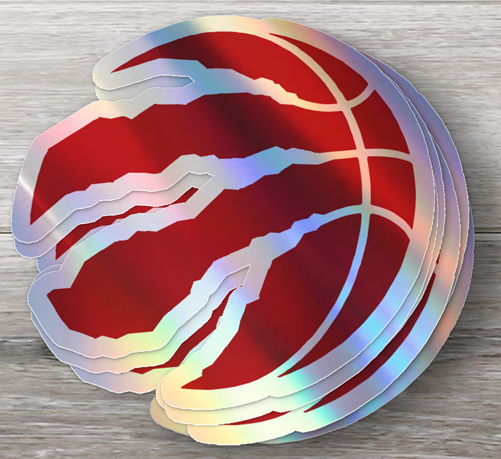 Toronto Raptors Logo Stickers - Waterproof, Holographic, or Glossy Vinyl - Roar with Style! Toronto Raptors Logo Stickers - Rozovy