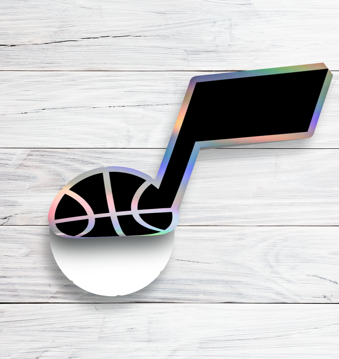 Utah Jazz Logo Sticker - Holographic or Glossy - Waterproof - Great Gift Utah Jazz - Rozovy