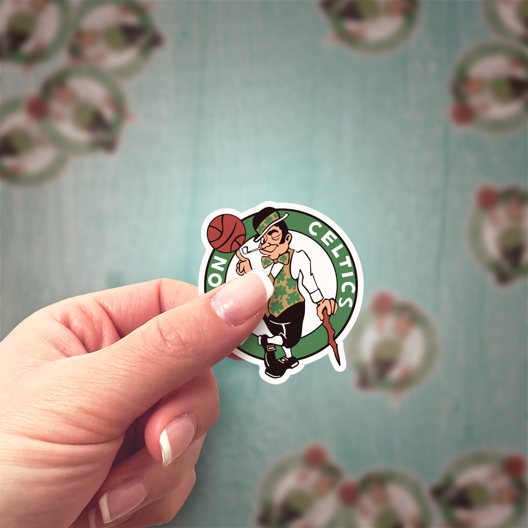 Boston Celtics Logo Stickers - Waterproof, Holographic or Glossy Vinyl - Slam Dunk Your Style! Boston Celtics Logo Stickers - Rozovy