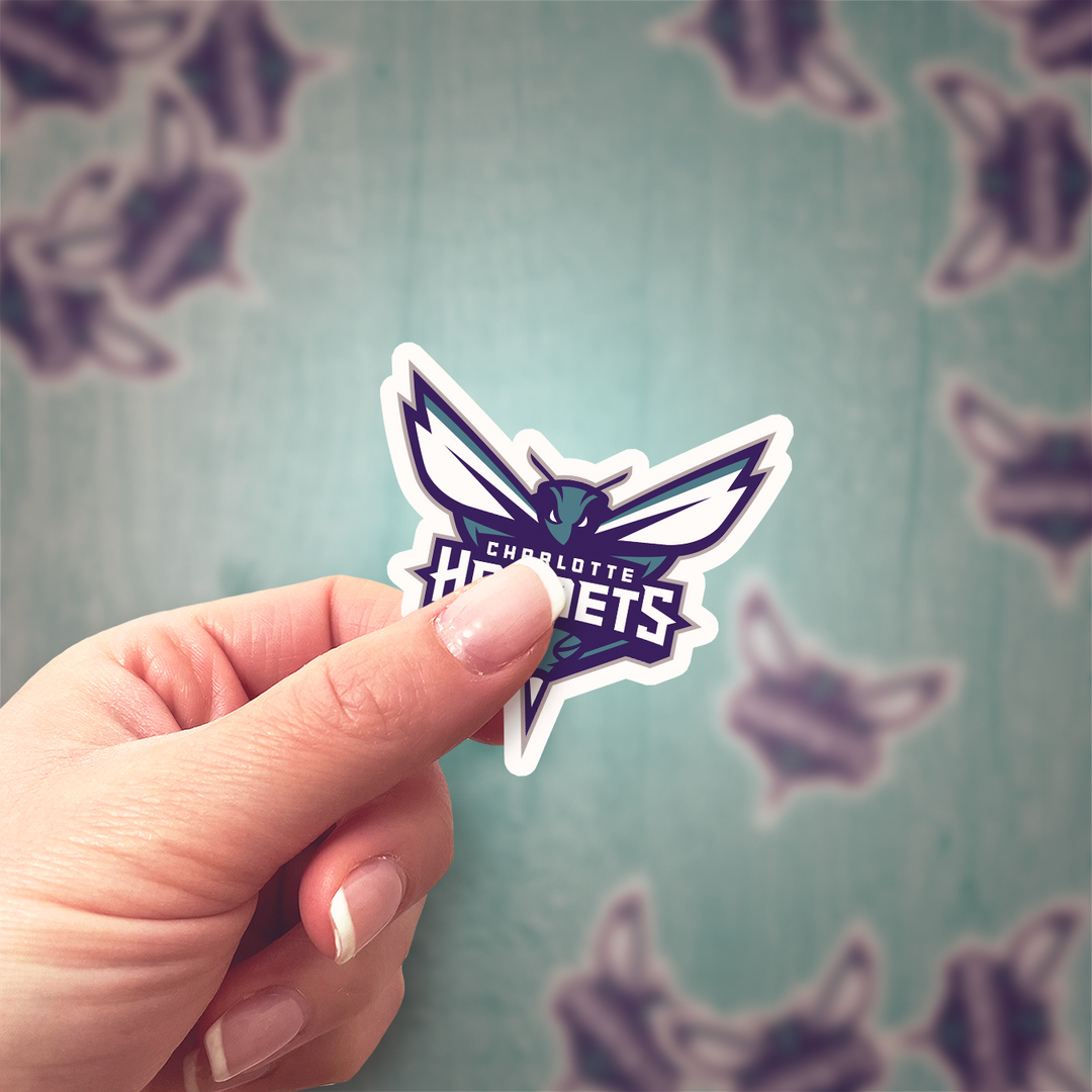 Charlotte Hornets Logo Stickers - Waterproof, Holographic, or Glossy Vinyl - Buzz with Style! Charlotte Hornets Logo Stickers - Rozovy