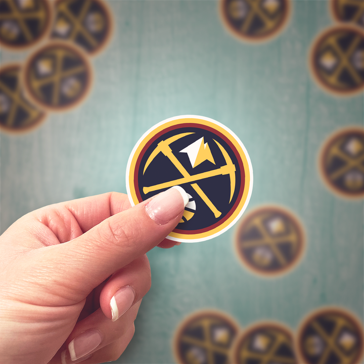 Elevate Your Style with Denver Nuggets Logo Stickers! 🏀✨ Denver Nuggets - Rozovy