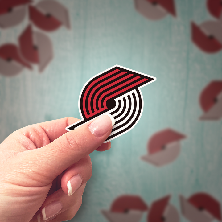 Portland Trail Blazers Logo Sticker - Holographic or Glossy - Waterproof - Great Gift Portland Trail Blazers Logo Sticker - Rozovy