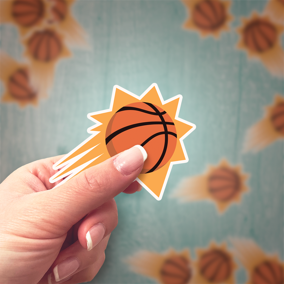 Phoenix Suns Logo Sticker - Holographic or Glossy - Waterproof - Great Gift NBA Stickers - Rozovy