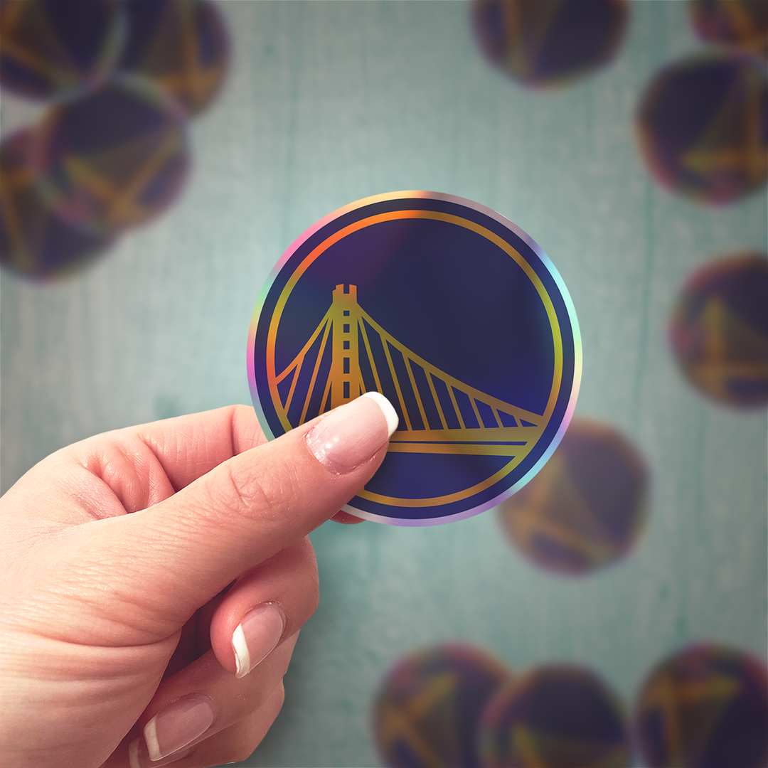 Golden State Warriors Logo Stickers - Waterproof, Holographic or Glossy Vinyl - Splash Your Style! Stickers - Rozovy