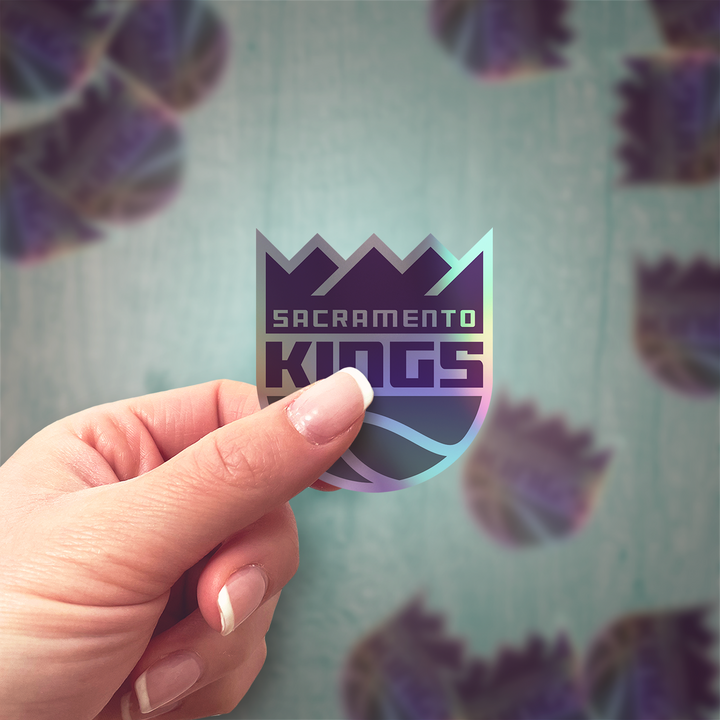 Sacramento Kings Logo Sticker - Holographic or Glossy - Waterproof - Great Gift NBA Stickers - Rozovy