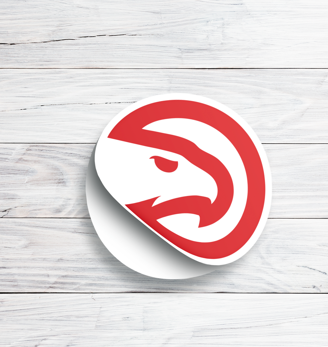 Atlanta Hawks Logo Stickers - Waterproof, Holographic, or Glossy Vinyl - Soar in Style! Atlanta Hawks Logo Stickers - Rozovy