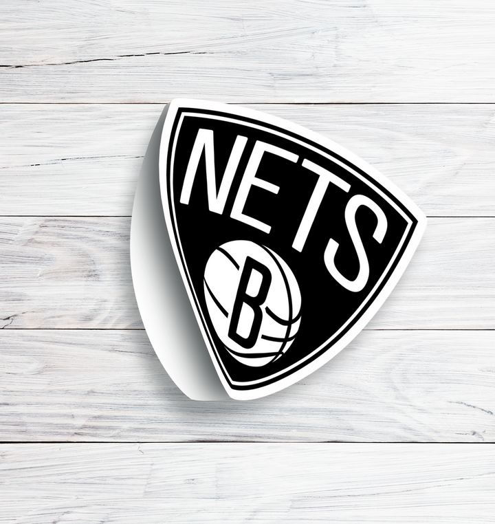 Brooklyn Nets Logo Stickers - Waterproof, Holographic or Glossy Vinyl - Elevate Your Style Courtside! Brooklyn Nets Logo Sticker - Rozovy