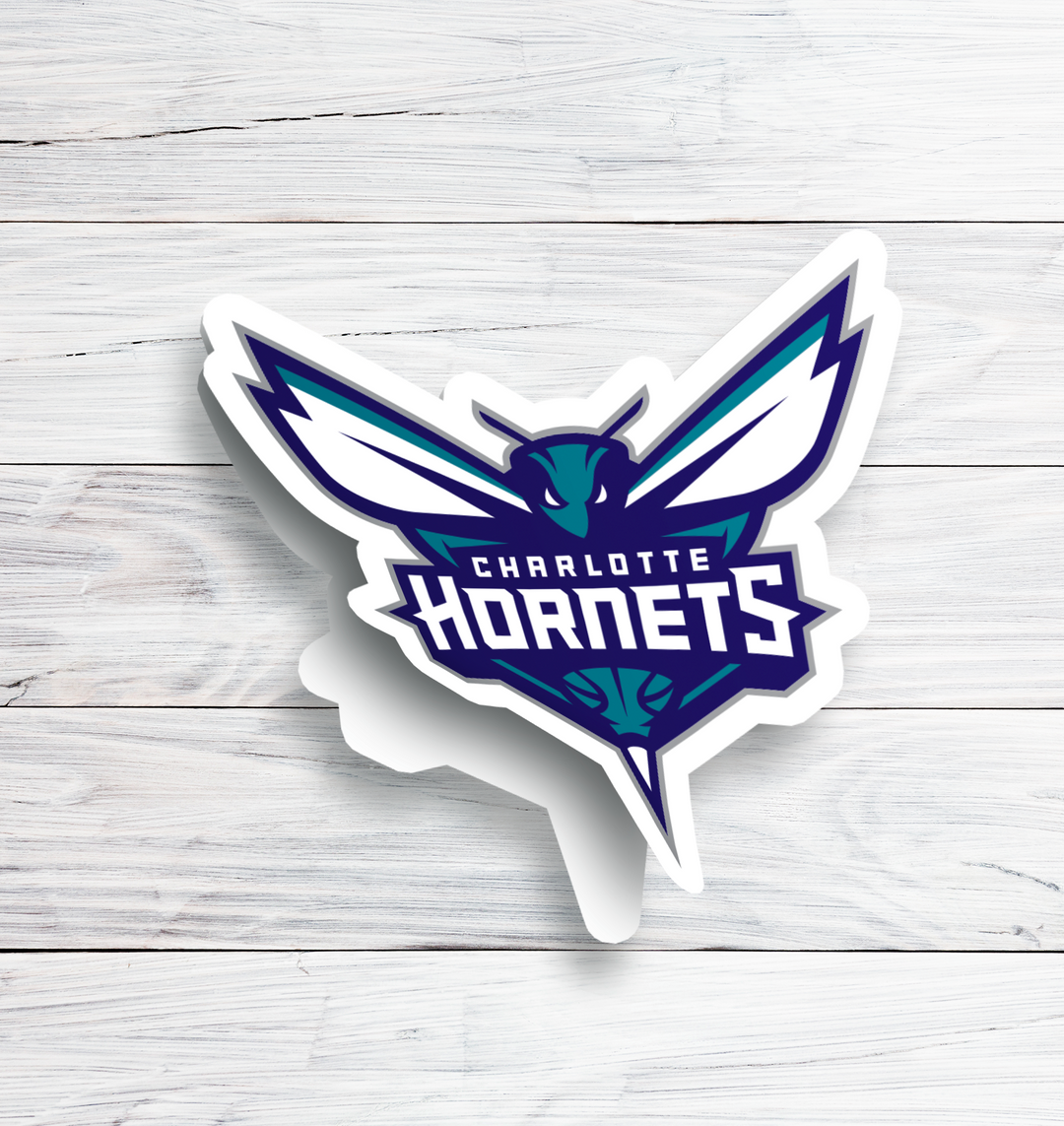 Charlotte Hornets Logo Stickers - Waterproof, Holographic, or Glossy Vinyl - Buzz with Style! Charlotte Hornets Logo Stickers - Rozovy