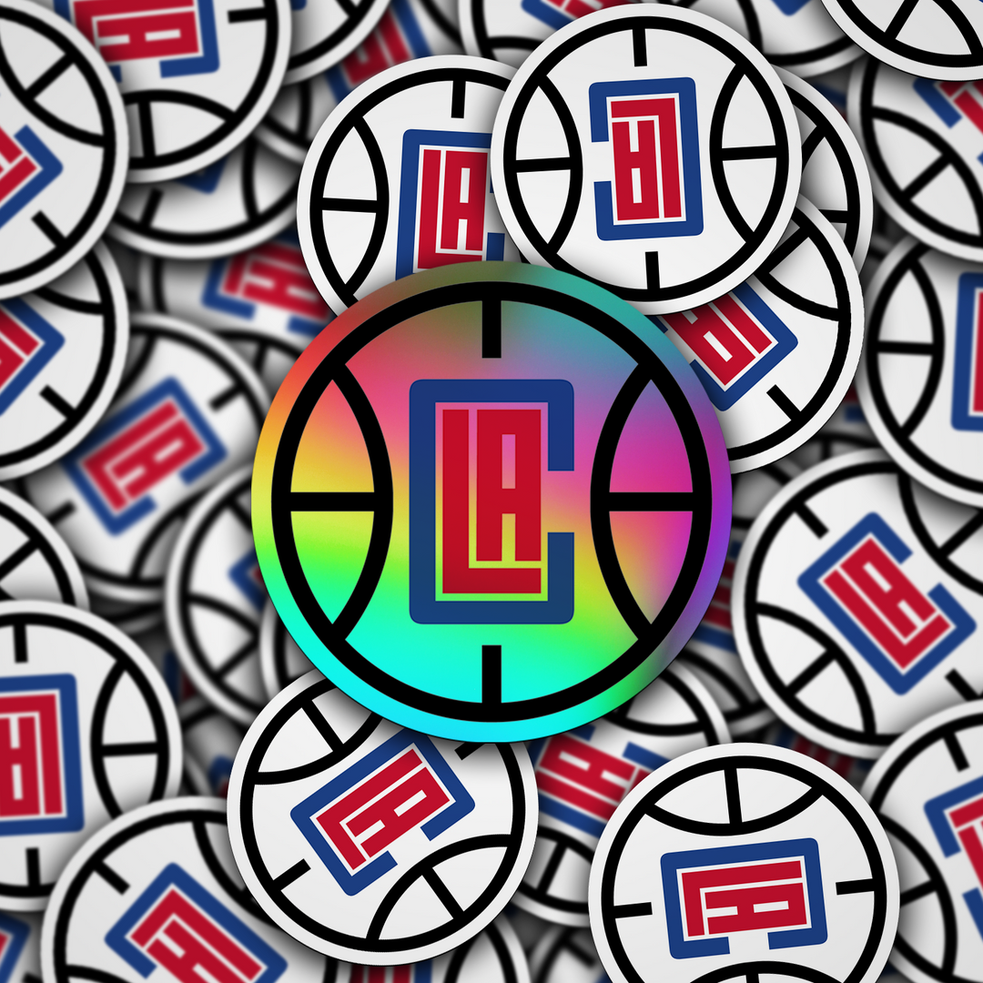 Los Angeles Clippers Logo Sticker - Holographic or Glossy - Waterproof - Great Gift NBA Stickers - Rozovy