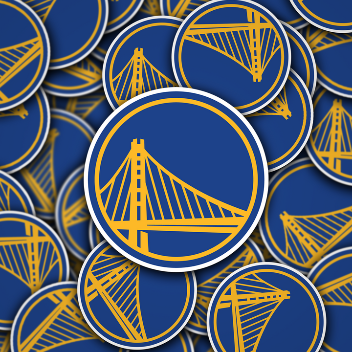 Golden State Warriors Logo Stickers - Waterproof, Holographic or Glossy Vinyl - Splash Your Style! Stickers - Rozovy