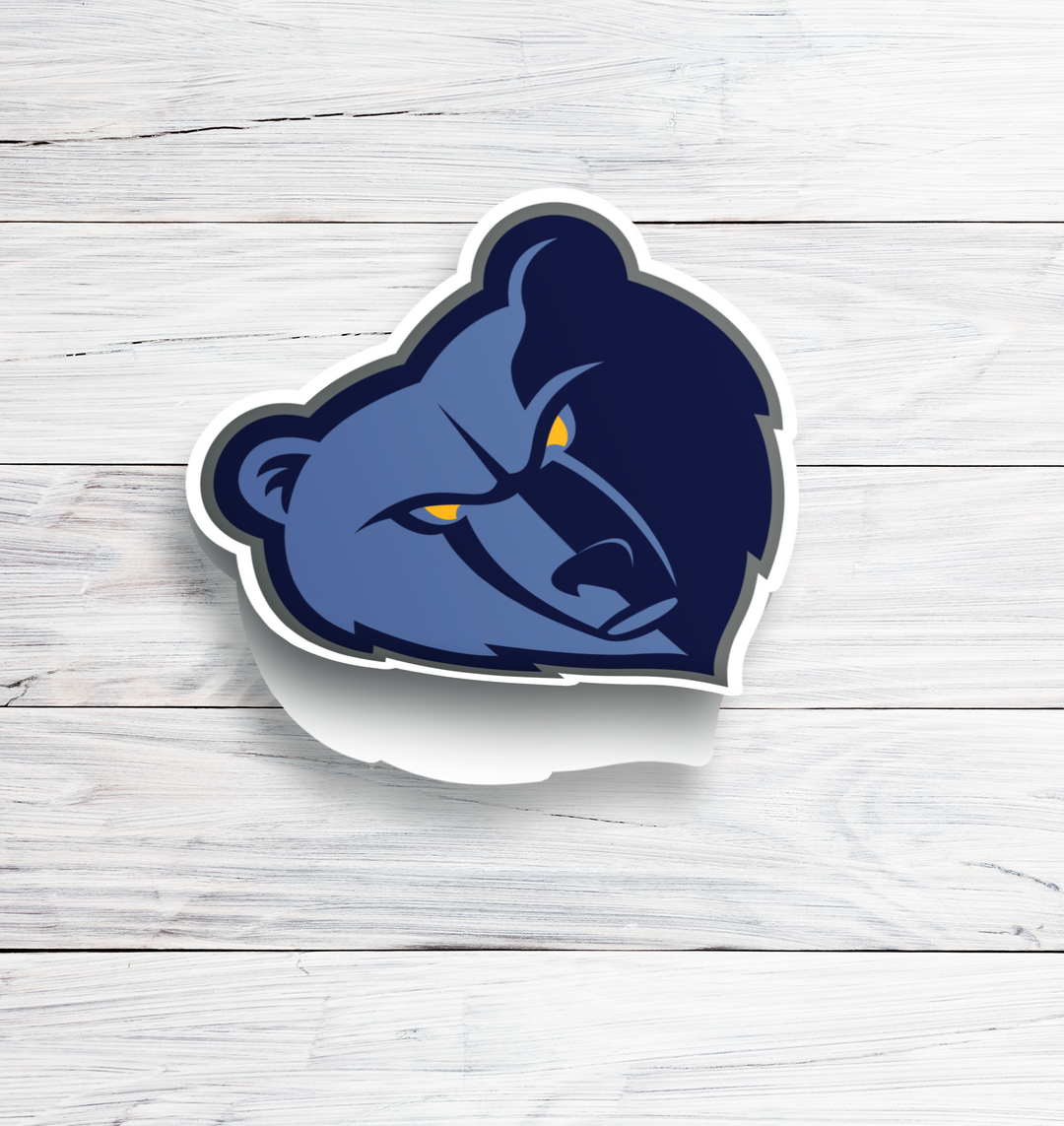 Memphis Grizzlies Logo Sticker - Holographic or Glossy - Waterproof - Great Gift Memphis Grizzlies - Rozovy