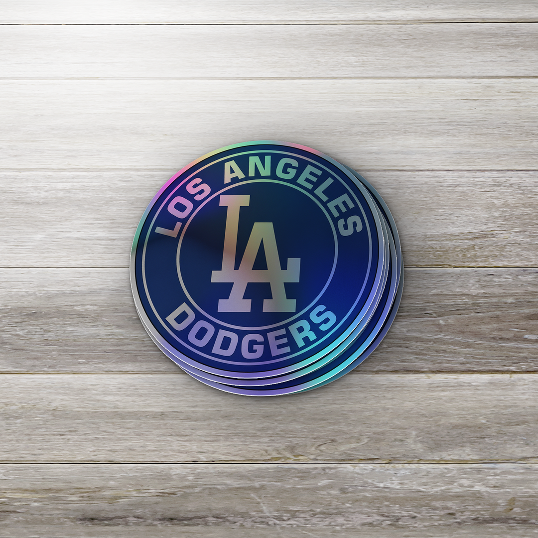 LA Dodgers Stickers. Waterproof, Holographic or Glossy Vinyl Sticker. MBL Stickers - Rozovy