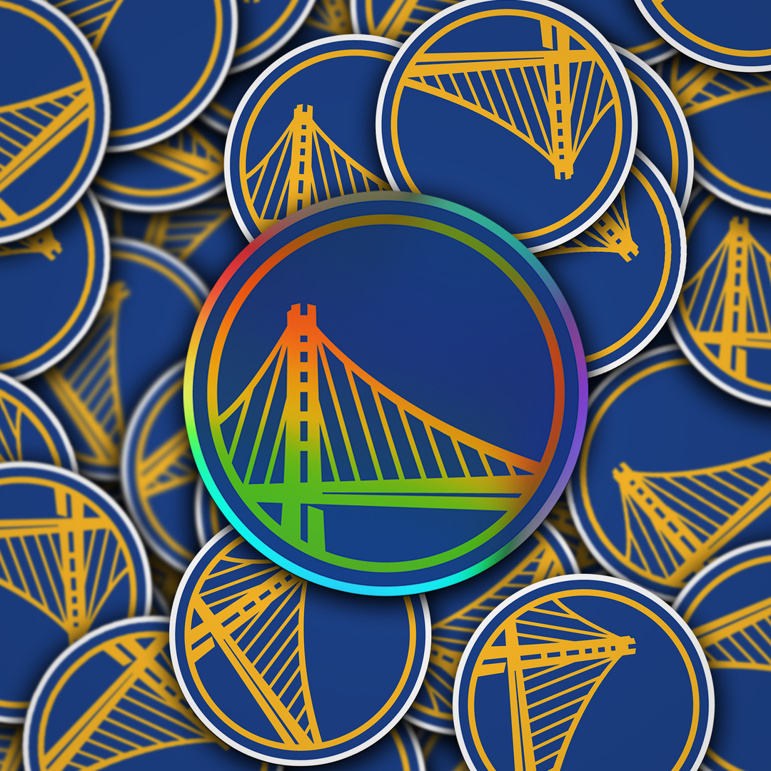 Golden State Warriors Logo Stickers - Waterproof, Holographic or Glossy Vinyl - Splash Your Style! Stickers - Rozovy