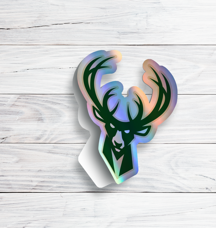 Milwaukee Bucks Logo Stickers - Waterproof, Holographic, or Glossy Vinyl - Buckle Up Your Style! Milwaukee Bucks Logo Stickers - Rozovy