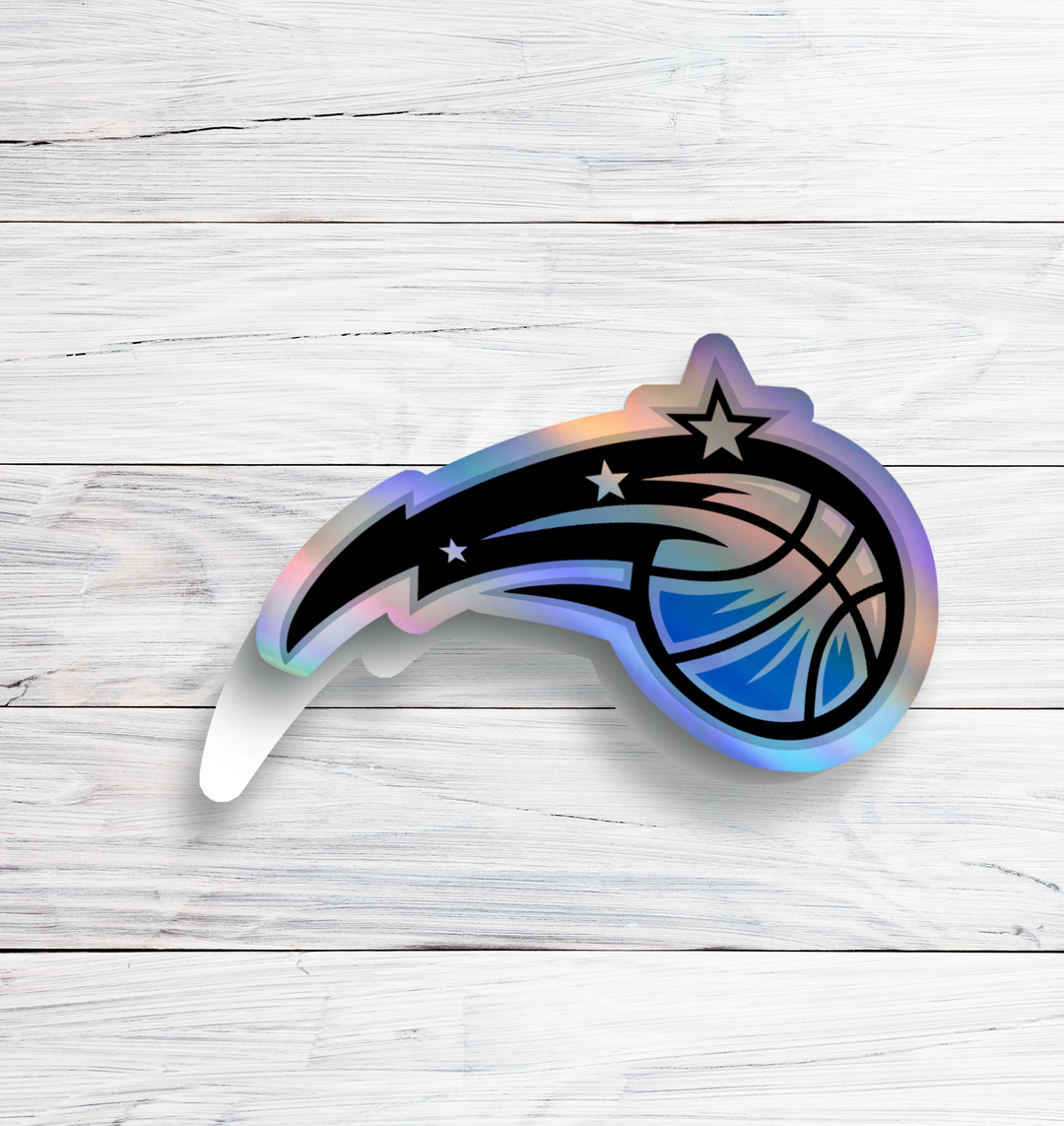 Orlando Magic Logo Stickers - Waterproof, Holographic, or Glossy Vinyl - Cast a Spell on Your Style! Orlando Magic Logo Stickers - Rozovy