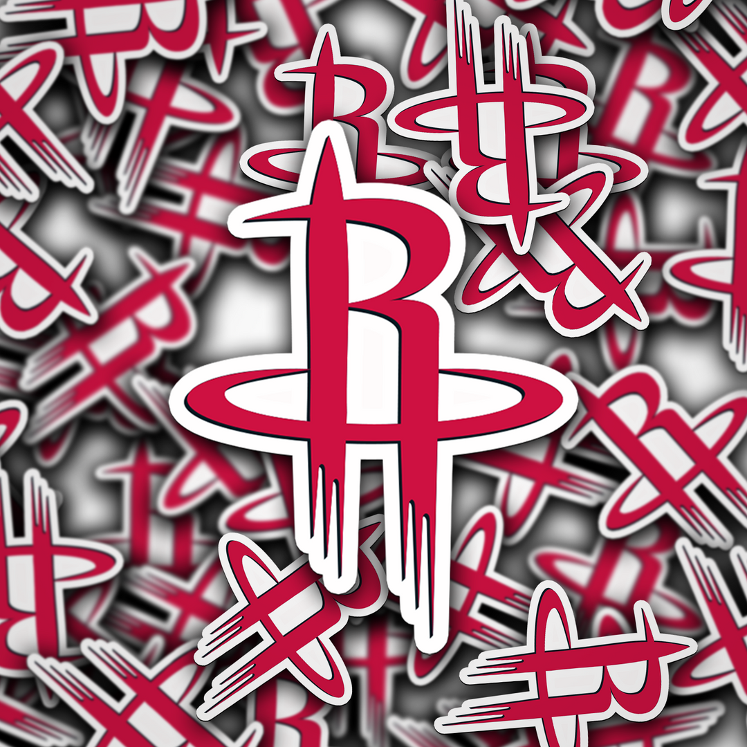 Houston Rockets Logo Sticker - Holographic or Glossy - Waterproof - Great Gift Houston Rockets Logo Sticker - Rozovy