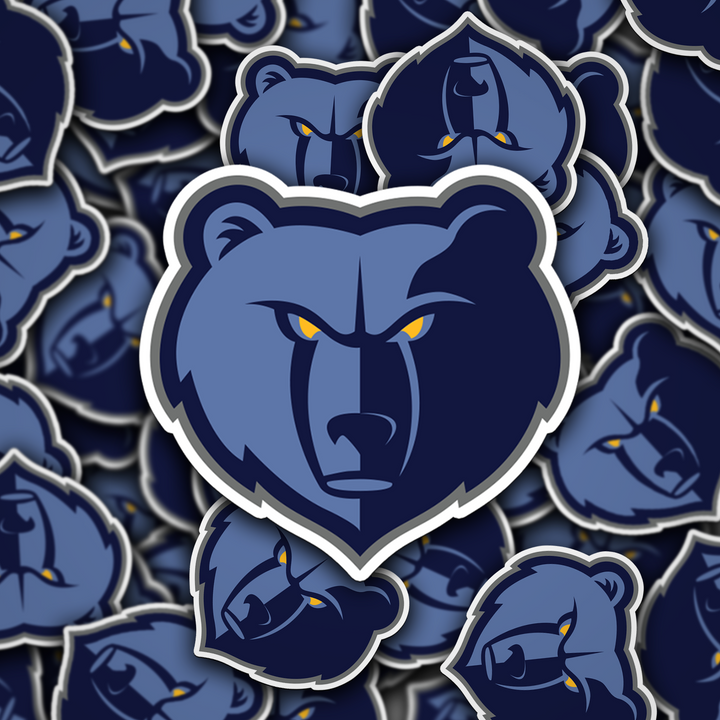 Memphis Grizzlies Logo Sticker - Holographic or Glossy - Waterproof - Great Gift Memphis Grizzlies - Rozovy