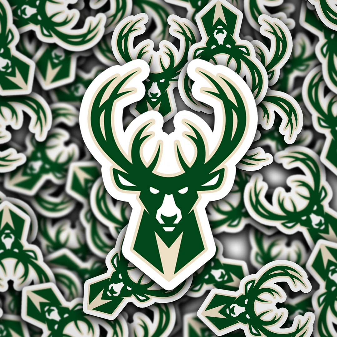 Milwaukee Bucks Logo Stickers - Waterproof, Holographic, or Glossy Vinyl - Buckle Up Your Style! Milwaukee Bucks Logo Stickers - Rozovy