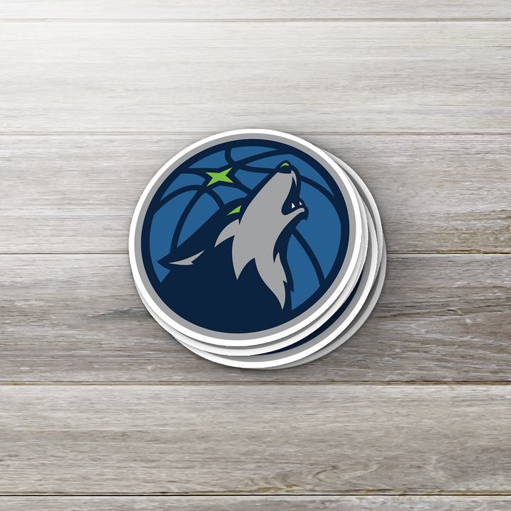 Minnesota Timberwolves Logo Sticker - Holographic or Glossy - Waterproof - Great Gift NBA Stickers - Rozovy