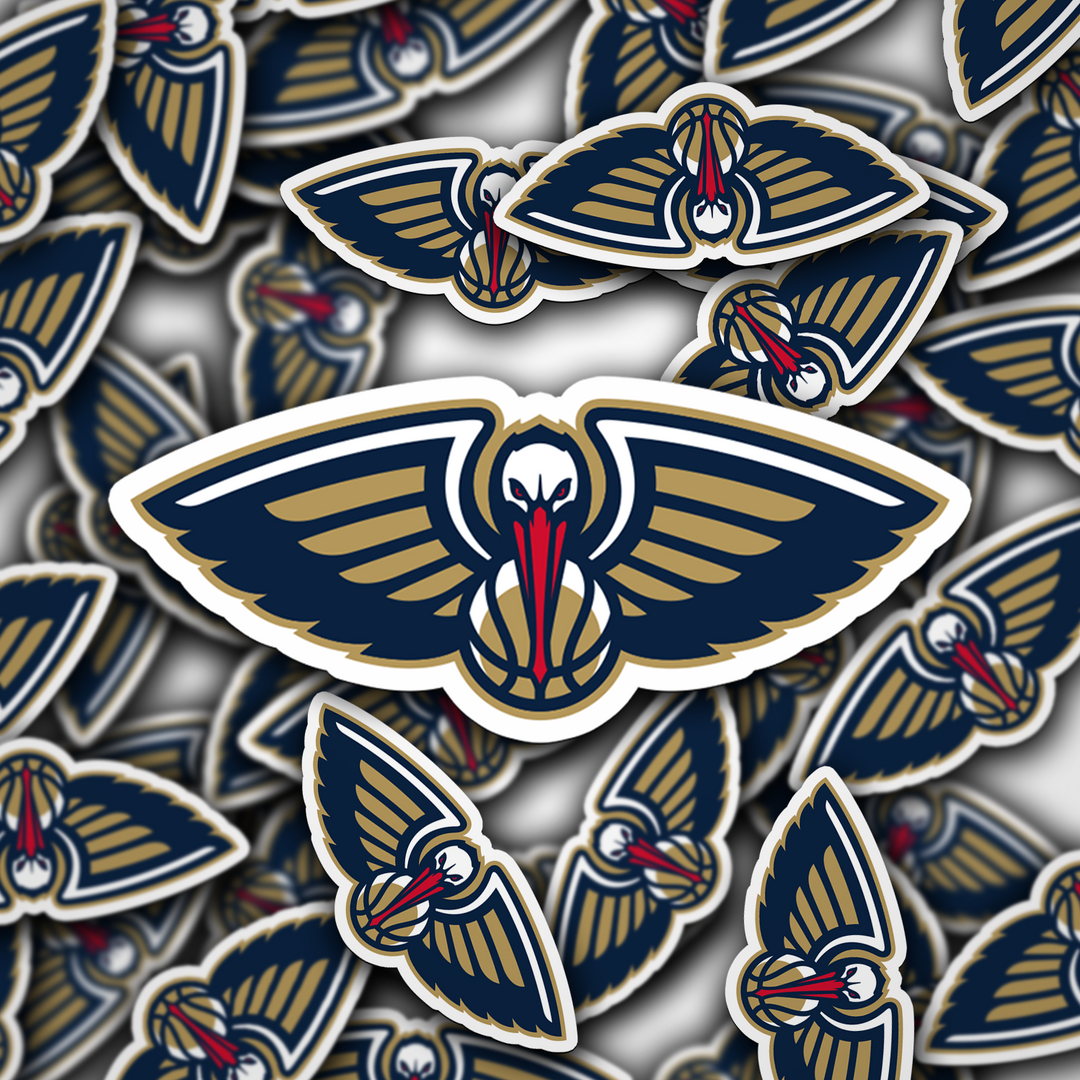 New Orleans Pelicans Logo Sticker - Holographic or Glossy - Waterproof - Great Gift New Orleans Pelicans Logo Sticker - Rozovy