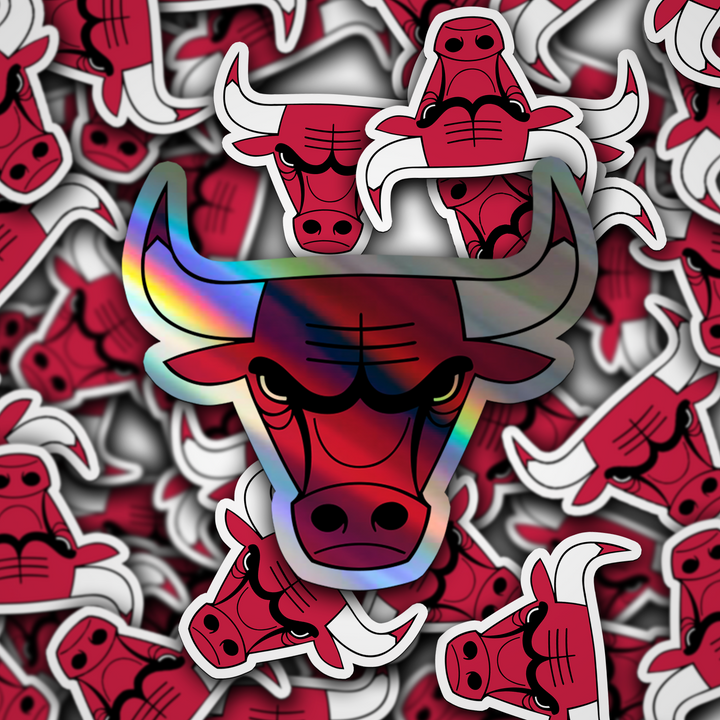 Chicago Bulls Logo Stickers - Waterproof, Holographic, or Glossy Vinyl - Slam Dunk Your Style! Chicago Bulls Logo Stickers - Rozovy