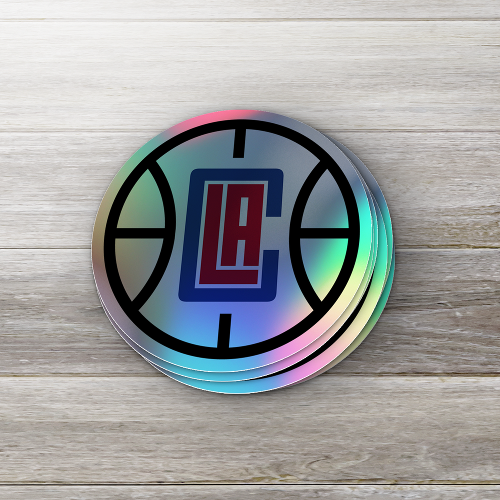 Los Angeles Clippers Logo Sticker - Holographic or Glossy - Waterproof - Great Gift NBA Stickers - Rozovy