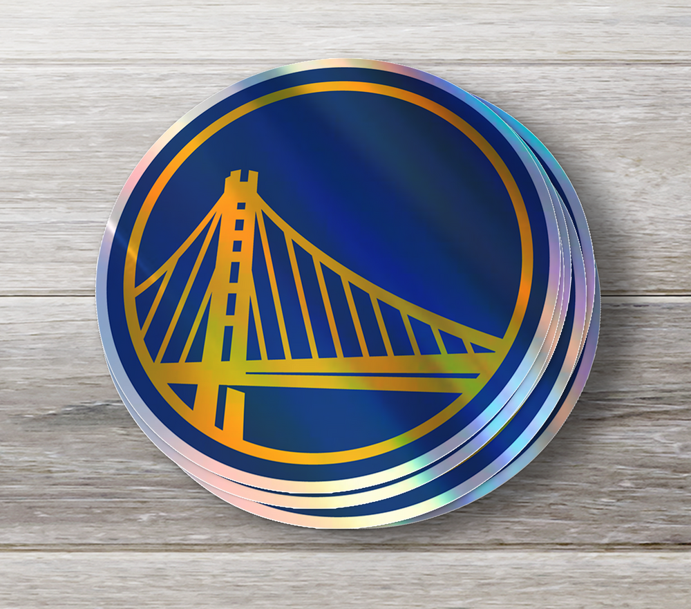 Golden State Warriors Logo Stickers - Waterproof, Holographic or Glossy Vinyl - Splash Your Style! Stickers - Rozovy