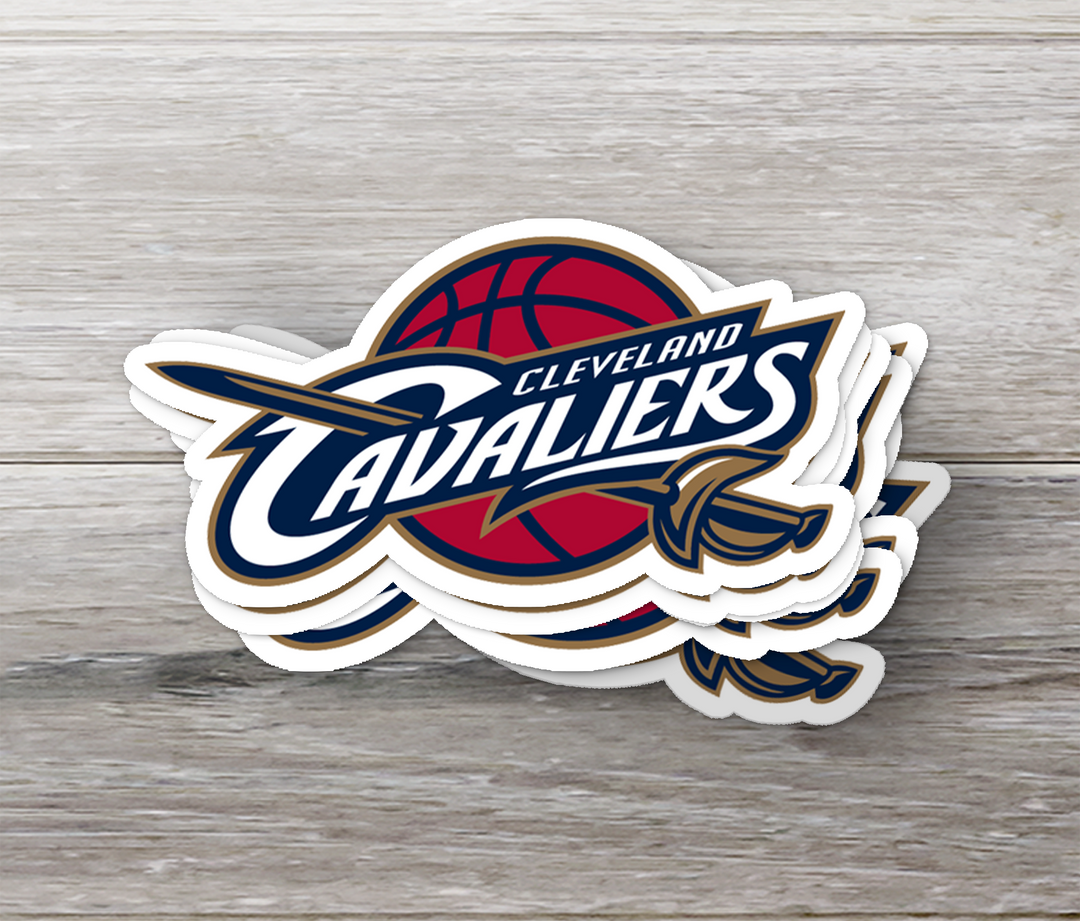 Cleveland Cavaliers 2003/04 - 2009/10 Logo Stickers - Waterproof, Holographic, or Glossy Vinyl - Score with Style! Cleveland Cavaliers Logo Stickers - Rozovy