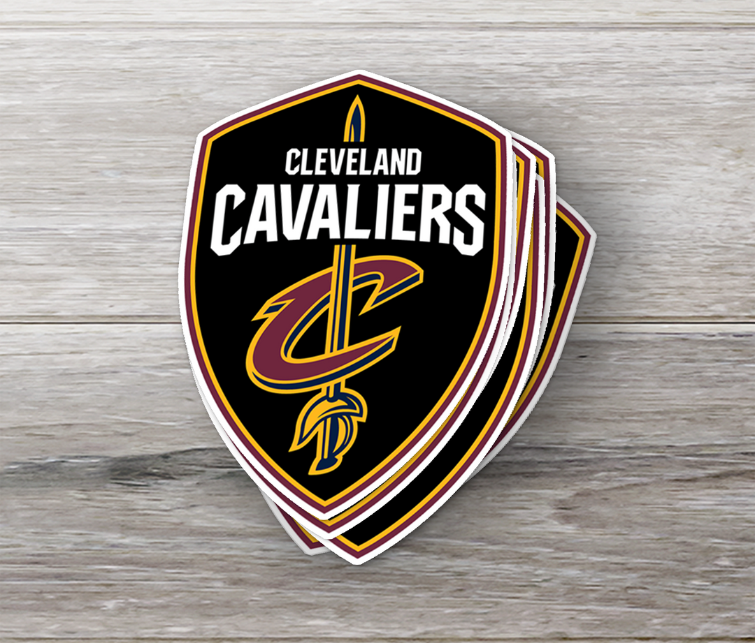 Cleveland Cavaliers 2017/18 - 2021/22 Logo Stickers - Waterproof, Holographic, or Glossy Vinyl - Score with Style! Cleveland Cavaliers Logo Stickers - Rozovy