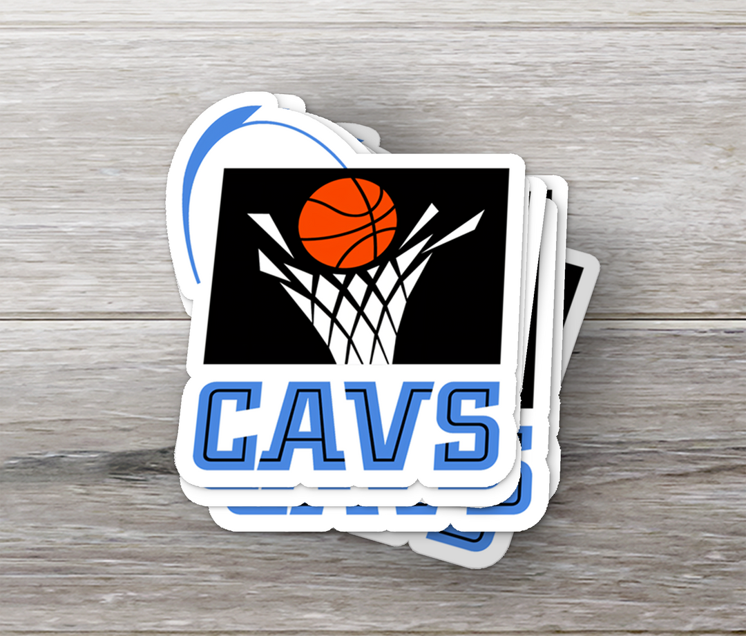 Cleveland Cavaliers 1994/95 - 2002/03 Logo Stickers - Waterproof, Holographic, or Glossy Vinyl - Score with Style! Cleveland Cavaliers Logo Stickers - Rozovy