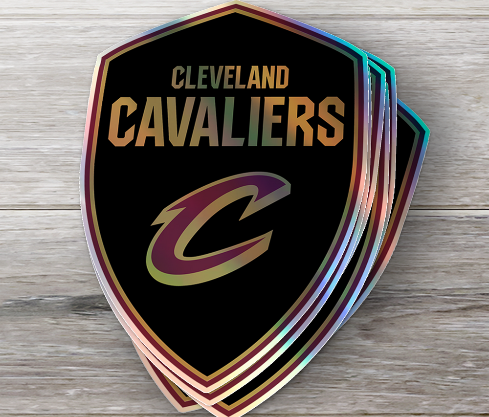 Cleveland Cavaliers 2022/23 - 2023/24 Logo Stickers - Waterproof, Holographic, or Glossy Vinyl - Score with Style! Cleveland Cavaliers Logo Stickers - Rozovy