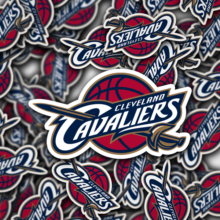 Cleveland Cavaliers 2003/04 - 2009/10 Logo Stickers - Waterproof, Holographic, or Glossy Vinyl - Score with Style! Cleveland Cavaliers Logo Stickers - Rozovy