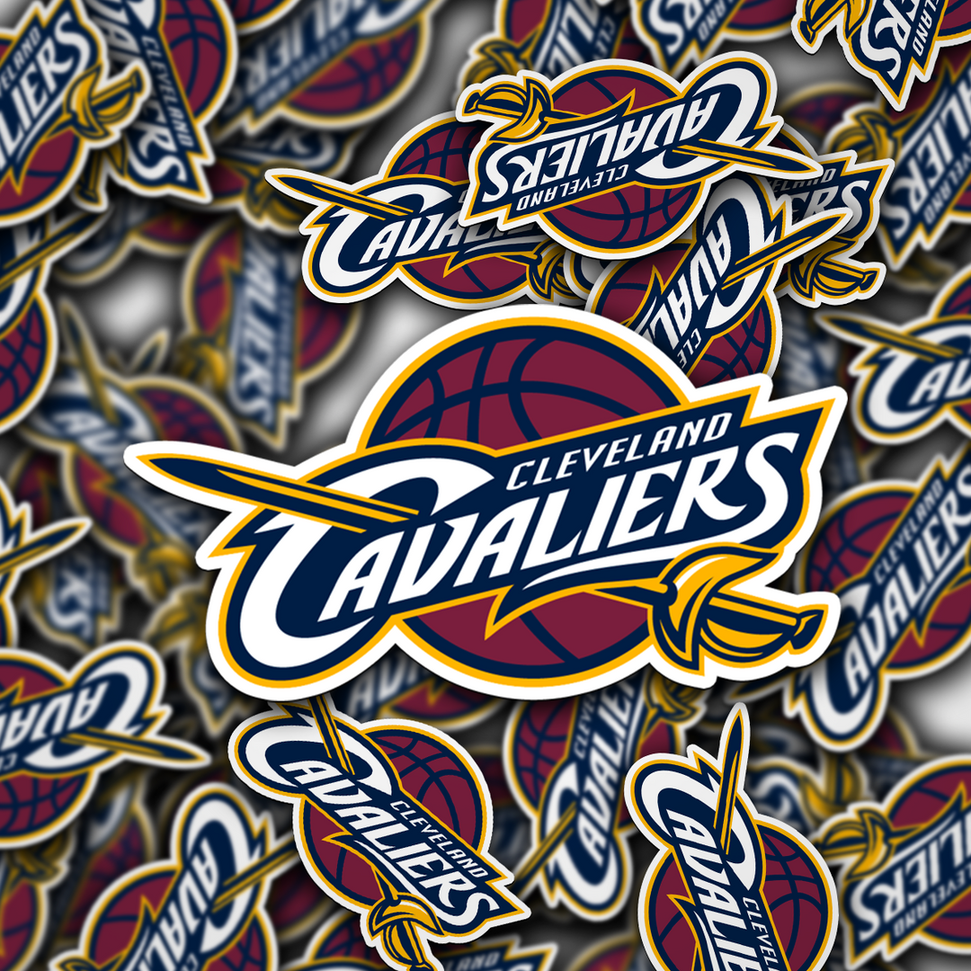 Cleveland Cavaliers 2010/11 - 2016/17 Logo Stickers - Waterproof, Holographic, or Glossy Vinyl - Score with Style! Cleveland Cavaliers Logo Stickers - Rozovy