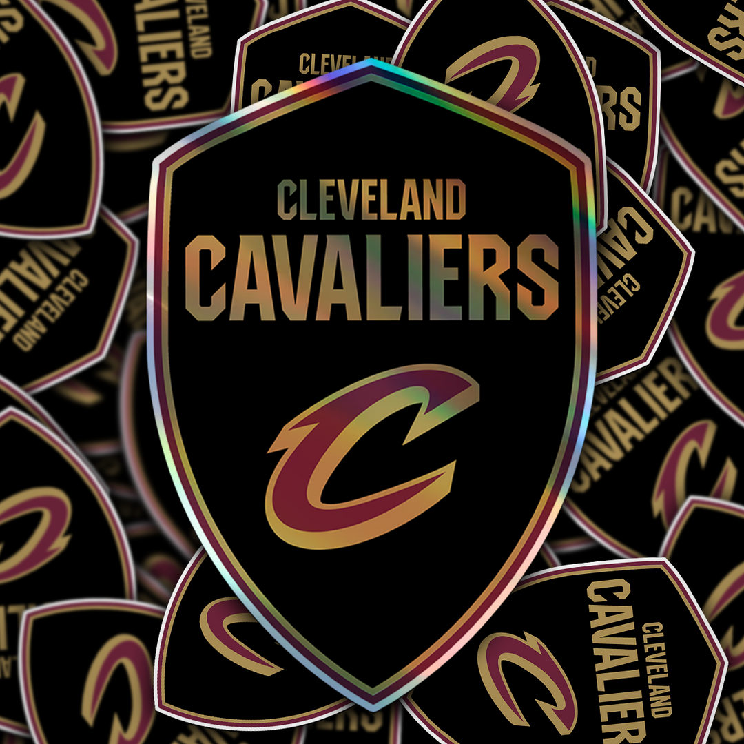 Cleveland Cavaliers 2022/23 - 2023/24 Logo Stickers - Waterproof, Holographic, or Glossy Vinyl - Score with Style! Cleveland Cavaliers Logo Stickers - Rozovy