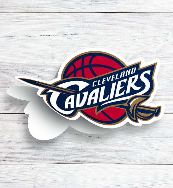 Cleveland Cavaliers 2003/04 - 2009/10 Logo Stickers - Waterproof, Holographic, or Glossy Vinyl - Score with Style! Cleveland Cavaliers Logo Stickers - Rozovy