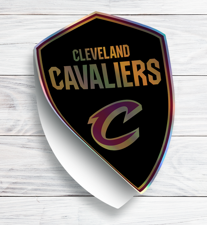 Cleveland Cavaliers 2022/23 - 2023/24 Logo Stickers - Waterproof, Holographic, or Glossy Vinyl - Score with Style! Cleveland Cavaliers Logo Stickers - Rozovy