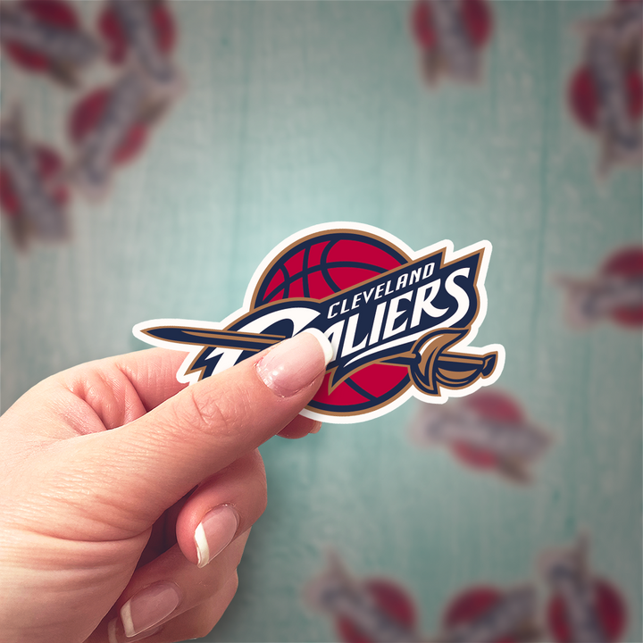 Cleveland Cavaliers 2003/04 - 2009/10 Logo Stickers - Waterproof, Holographic, or Glossy Vinyl - Score with Style! Cleveland Cavaliers Logo Stickers - Rozovy