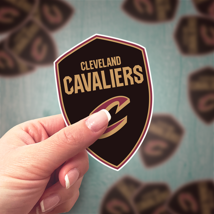 Cleveland Cavaliers 2022/23 - 2023/24 Logo Stickers - Waterproof, Holographic, or Glossy Vinyl - Score with Style! Cleveland Cavaliers Logo Stickers - Rozovy